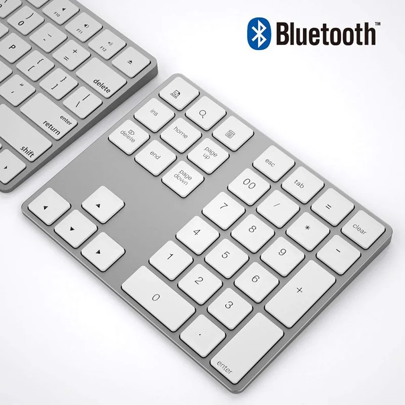 Bluetooth Numeric Keypad Aluminum Slim - Mini Ultra Cienka Klawiatura Numeryczna Bluetooth