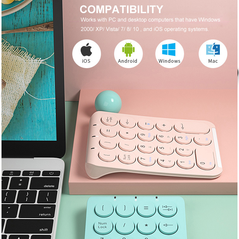 Pbt Keycaps For Numeric Keypad Numpad - Niestandardowa bezprzewodowa klawiatura numeryczna BOW 22