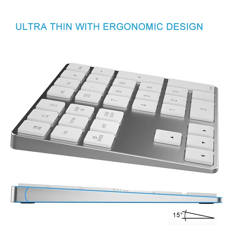 Mini Ultra Cienka Klawiatura N – Bluetooth Numeric Keypad Aluminum Slim recenzja i cena