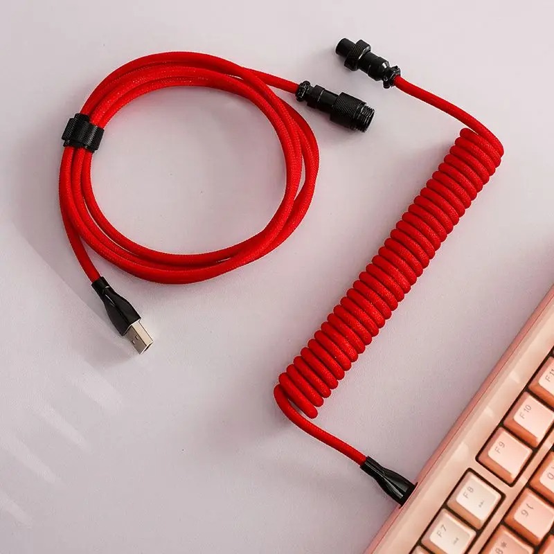 Przewód zasilający do klawiatu – Type C Detachable Cable Coiled Keyboard recenzja i cena
