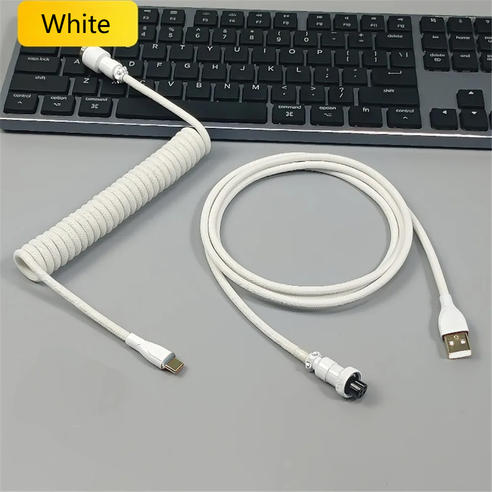 Przewód zasilający do klawiatu – Type C Detachable Cable Coiled Keyboard recenzja i cena