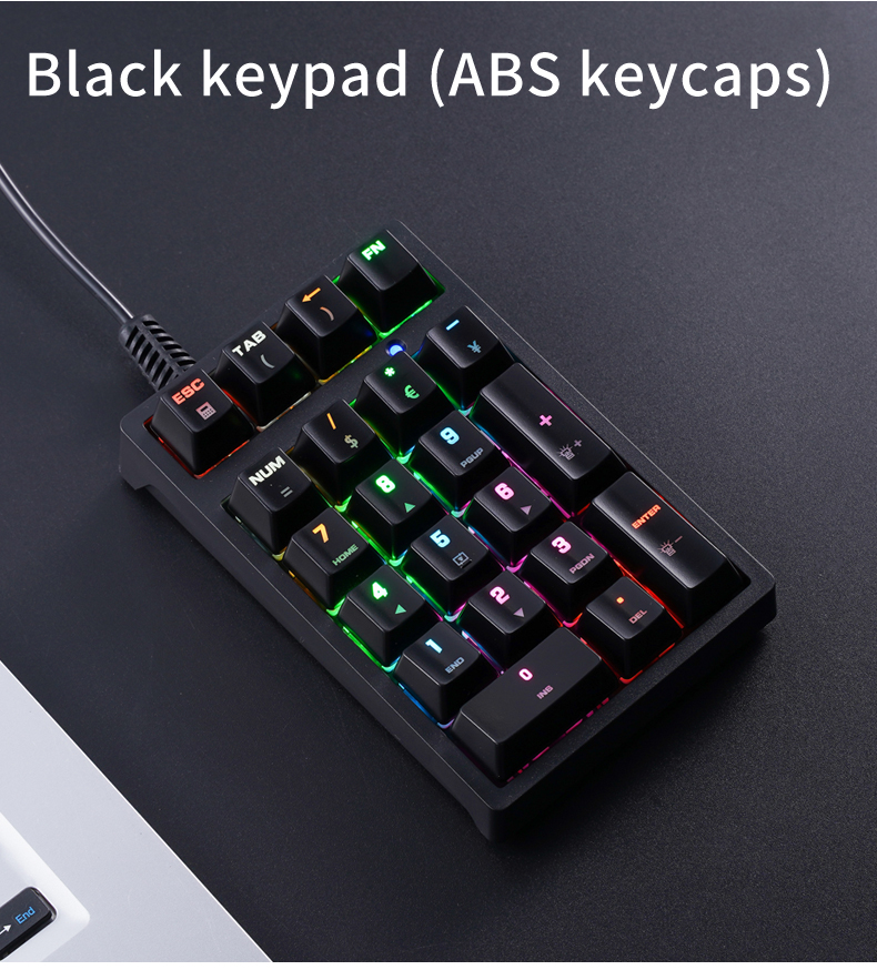 Klawiatura numeryczna przewodo – Pbt Keycaps For Numeric Keypad Numpad recenzja i cena