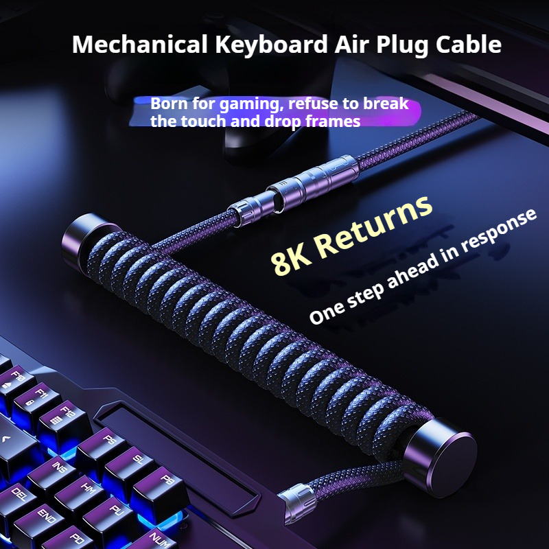Eary 1.2m Spiralny Kabel do Kl – Type C Detachable Cable Coiled Keyboard recenzja i cena