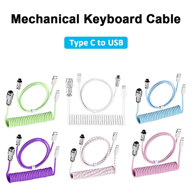 Kabel spiralny USB do Type C d – Type C Detachable Cable Coiled Keyboard recenzja i cena