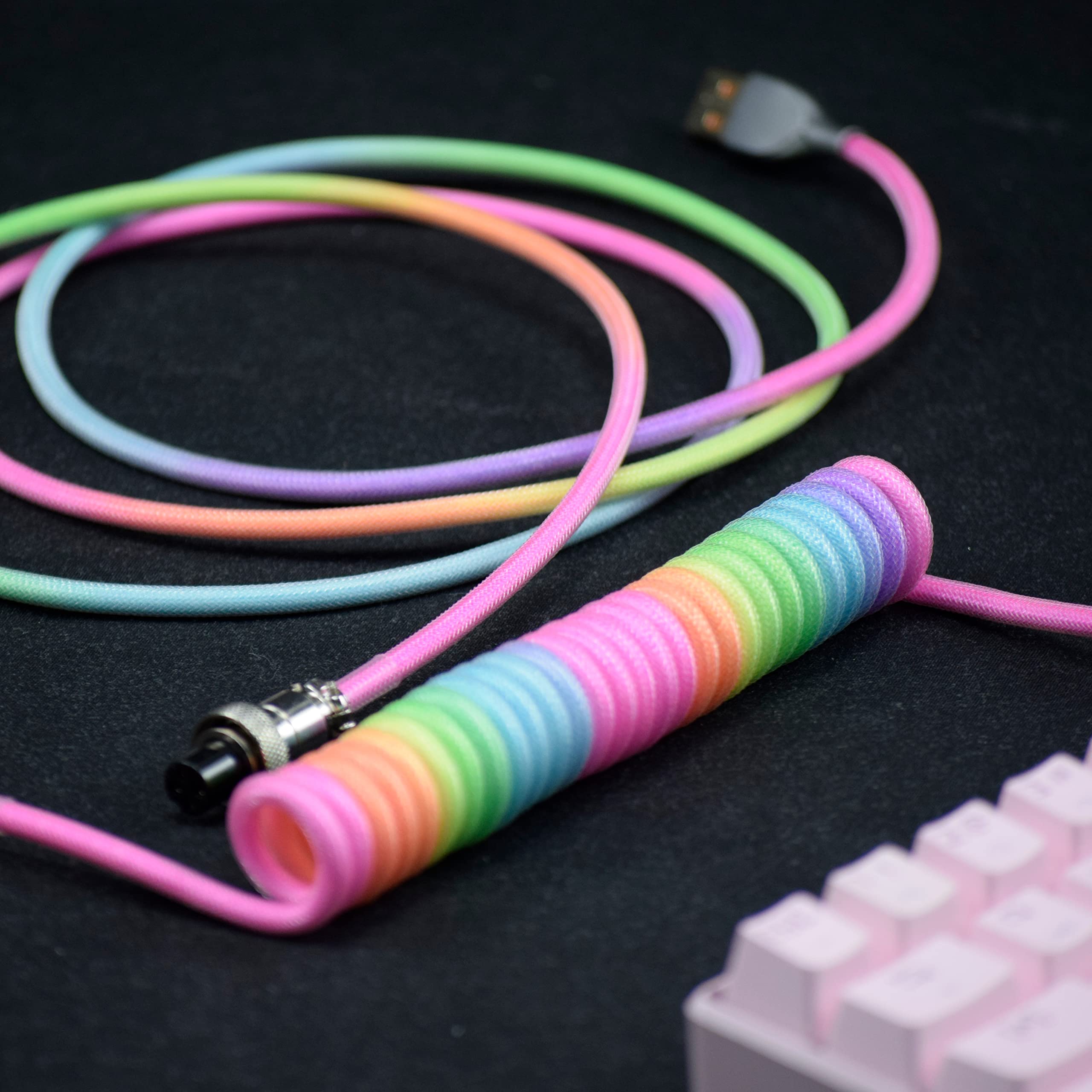 Kable klawiatury Type-C do USB – Type C Detachable Cable Coiled Keyboard recenzja i cena