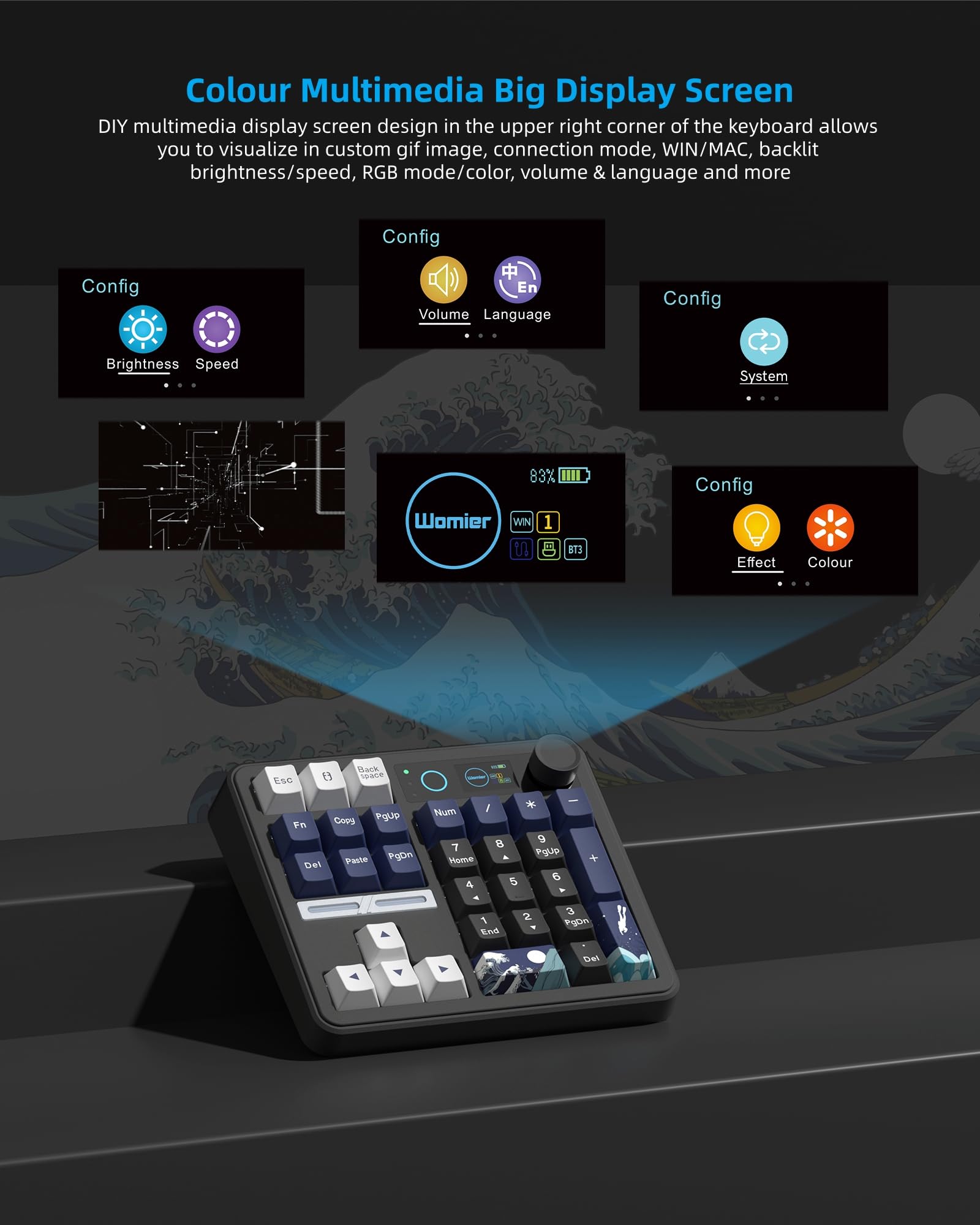 Womier SK30 Mini Mechaniczna K – Mechanical Numpad Hot Swap Rgb Wireless recenzja i cena
