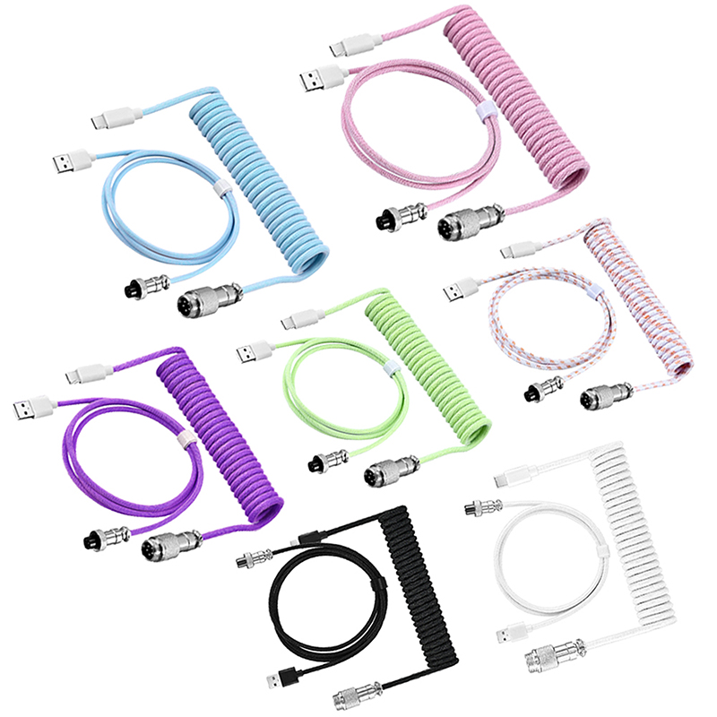 Kabel do klawiatury spiralny U – Type C Detachable Cable Coiled Keyboard recenzja i cena
