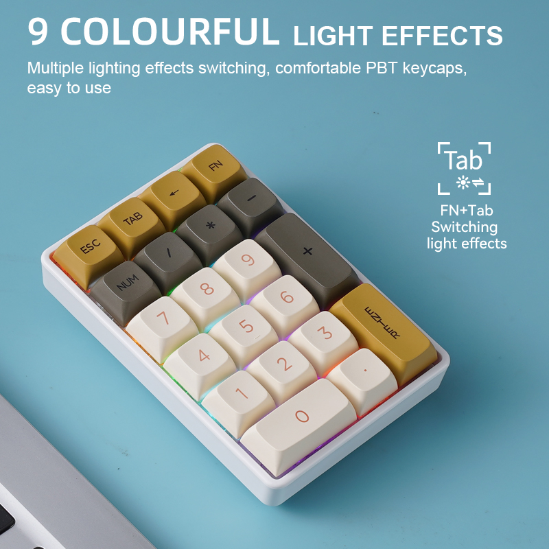 FREEWOLF K21 Bezprzewodowa Mec – Mechanical Numpad Hot Swap Rgb Wireless recenzja i cena