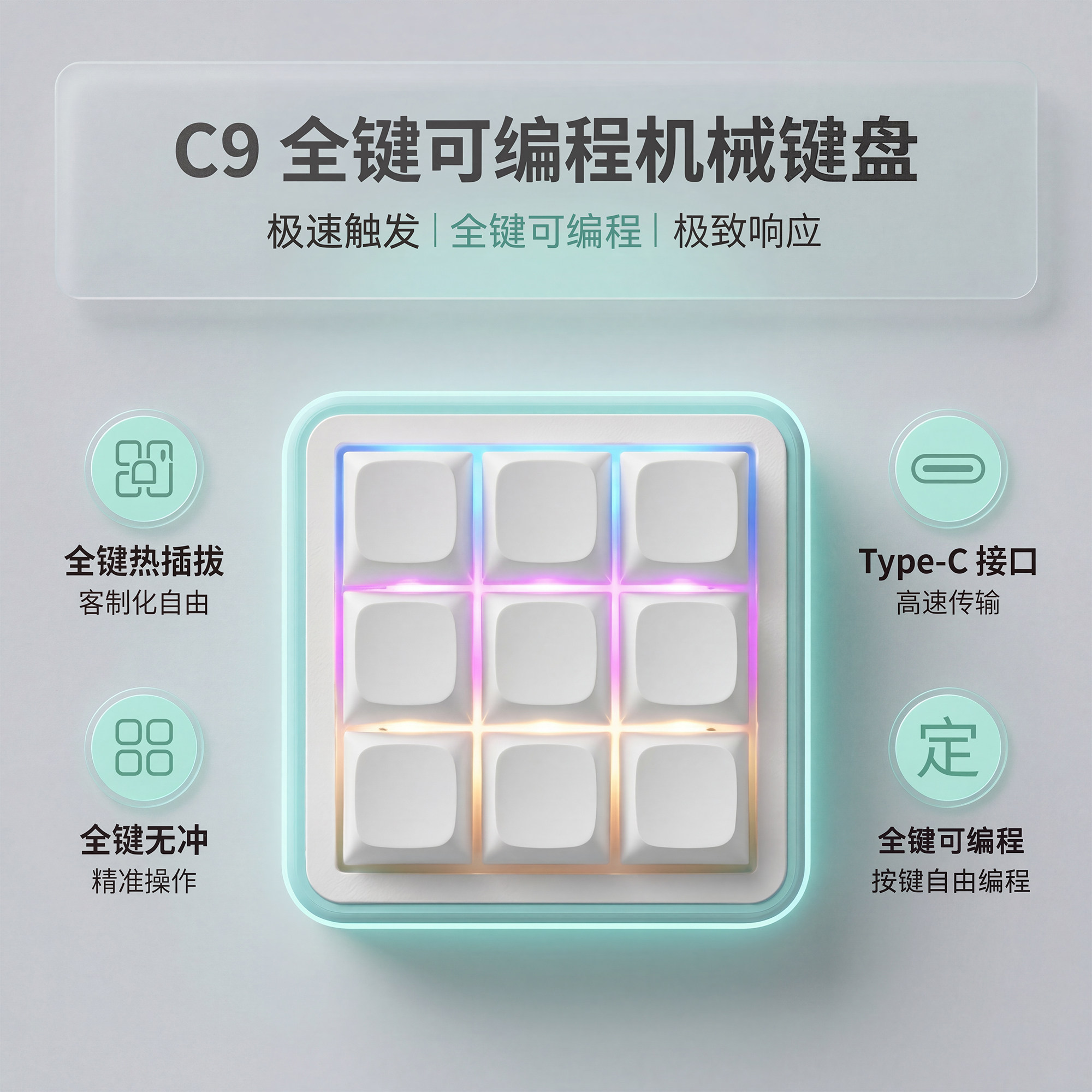Programowalna, mechaniczna kla – Custom Number Pad Macro Keypad Programmable recenzja i cena