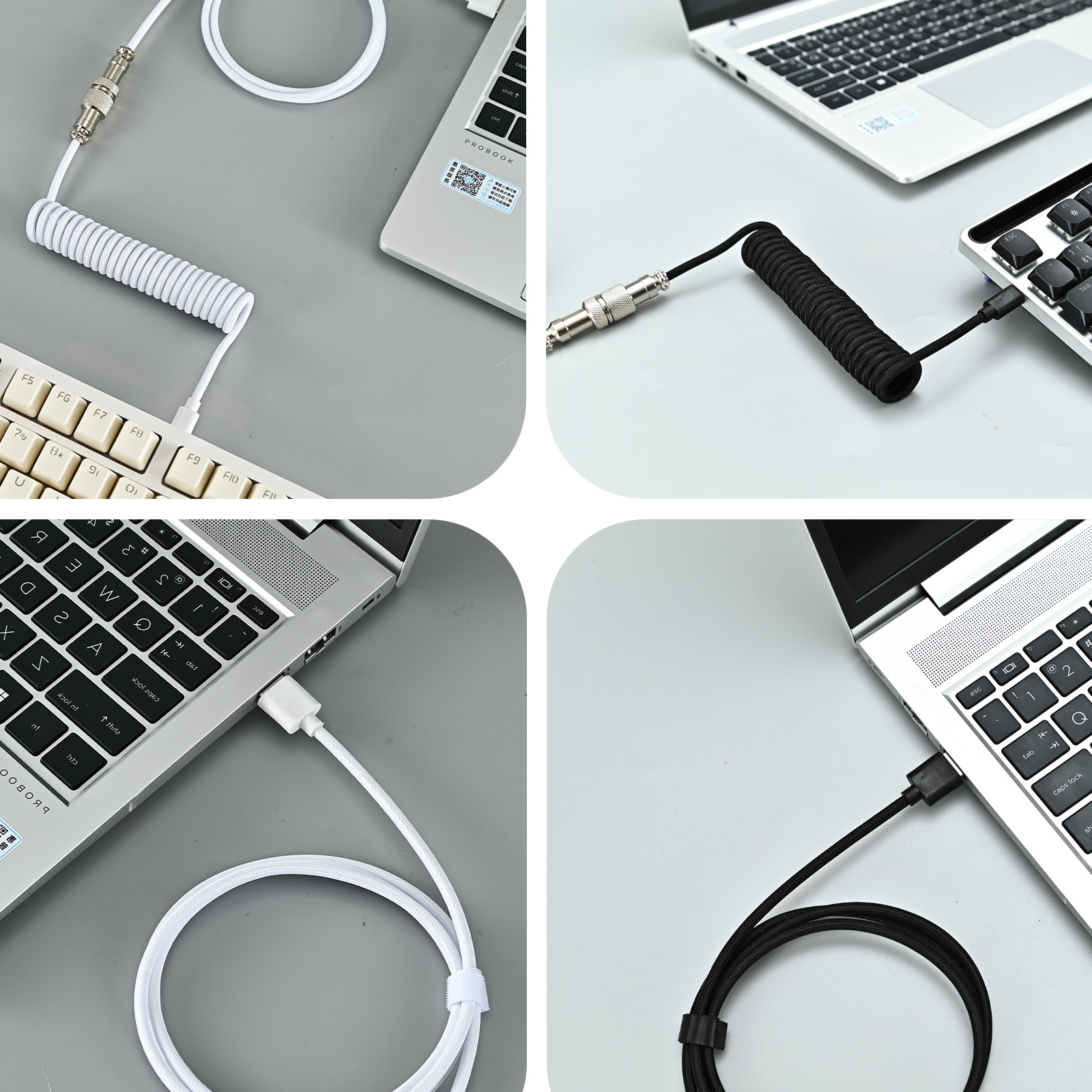 Kabel spiralny do klawiatury m – Type C Detachable Cable Coiled Keyboard recenzja i cena